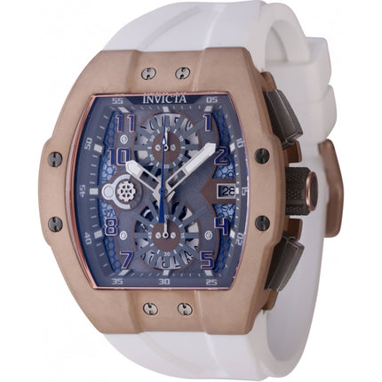 Invicta Men's Watch - Invicta Racing Transparent and Grey Dial White Strap | 47190 ,