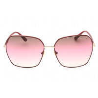 Tom Ford Women's Sunglasses - Shiny Bordeaux Metal Cat Eye Full Rim Frame | FT0839 69F ,