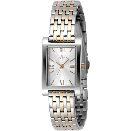 Invicta Women's Watch - Angel Quartz Silver Brass Dial Two Tone Steel Bracelet | 48148 ,