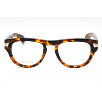 Gucci Men's Eyeglasses - Havana Plastic Oval Full Rim Frame Clear Lens | GG1519O 002 ,