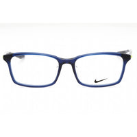 Nike Unisex Eyeglasses - Navy Plastic Rectangular Full Rim Frame | NIKE 7256AF 400 ,