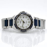 Casio Stainless steel Case Silver,blue Band Watch | EF-101D-7AVEF ,