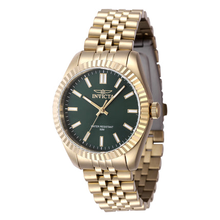 Invicta Women's Watch - Specialty Quartz Green Dial Yellow Gold Bracelet | 47505 ,