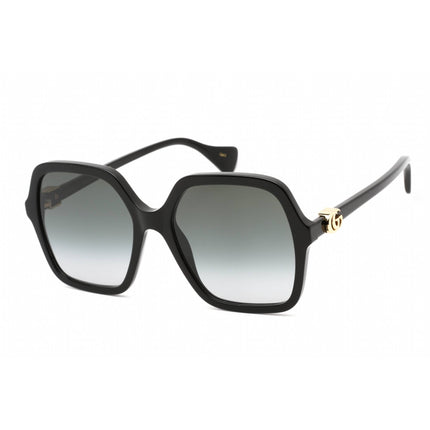 Gucci Women's Sunglasses - Shiny Black Oversized Full Rim Plastic Frame | GG1072S 001 ,