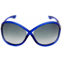 Tom Ford Women's Sunglasses - Shiny Blue Acetate Oversized Frame | FT0009 WHITNEY 90B ,