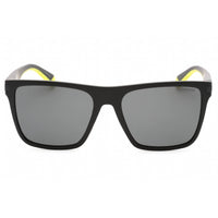 Polaroid Core Unisex Sunglasses - Matte Black Yellow Square Frame | PLD 2128/S 0PGC M9 ,