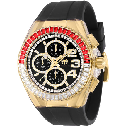 Technomarine Men's Watch - Cruise Glitz Chronograph Black and Gold Dial | TM-121017 ,