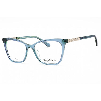 Juicy Couture Women's Eyeglasses - Crystal Teal Cat Eye Frame | JU 240/G 0VGZ 00 ,