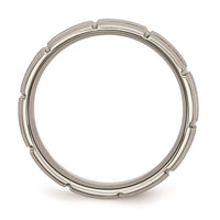 Titanium Grooved 8mm Brushed and Polished Band | TB183 ,