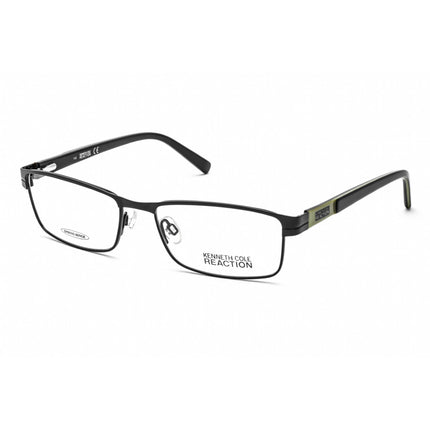 Kenneth Cole Reaction Men's Eyeglasses - Matte Black Metal Rectangular | KC0752 002 ,