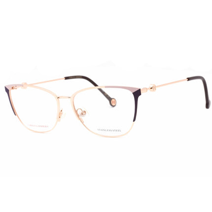 Carolina Herrera Women's Eyeglasses - Gold Violet Metal Cat Eye | HER 0116 0S9E 00 ,