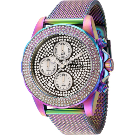 Invicta Women's Watch - Pro Diver Chrono Iridescent Steel Bracelet Crystal | 44699 ,