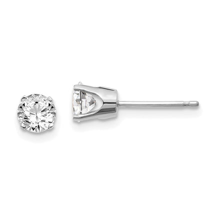 14k .85ct I1 J-K Diamond Stud Push-on Post Earrings ,