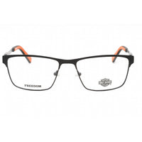 Harley Davidson Men's Eyeglasses - Matte Black Metal Rectangular Frame | HD9009 002 ,