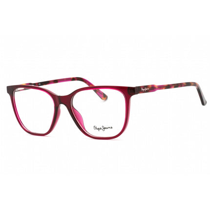 Pepe Jeans Women's Eyeglasses - Crystal Purple Plastic Square Full Rim | PJ3448 C2 ,