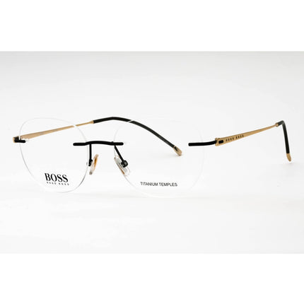 Hugo Boss Men's Eyeglasses - Matte Black Metal Rimless Frame | BOSS 1266/D 0003 00 ,