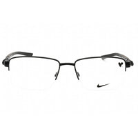 Nike Men's Eyeglasses - Satin Black/Anthracite Metal Half Rim Frame | NIKE 8141 001 ,