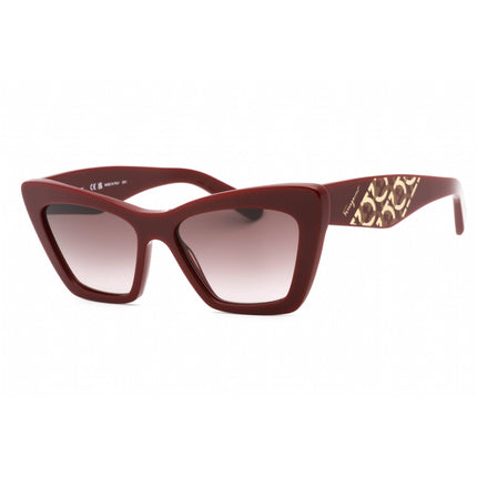 Salvatore Ferragamo Women's Sunglasses - Bordeaux Plastic Cat Eye Frame | SF1081SE 603 ,