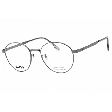 Hugo Boss Men's Eyeglasses - Dark Ruthenium Titanium Round Frame | BOSS 1475/F 0KJ1 00 ,