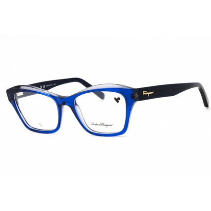 Salvatore Ferragamo Women's Eyeglasses - Blue/Grey Acetate Full Rim Frame | SF2951 435 ,