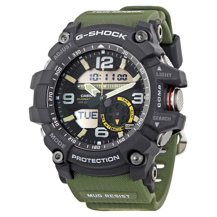 Casio Men's G-Shock Mudmaster Green Resin Strap World Time | GG1000-1A3 ,