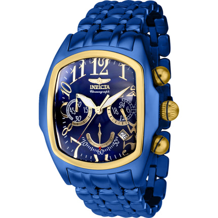 Invicta Men's Watch - Lupah Date Quartz Chronograph Blue Dial Steel Bracelet | 43155 ,