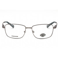Harley Davidson Men's Eyeglasses - Matte Gunmetal Metal Rectangular Frame | HD9023 009 ,