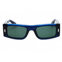 Calvin Klein Unisex Sunglasses - Blue Acetate Rectangular Shape Frame | CK23537S 400 ,