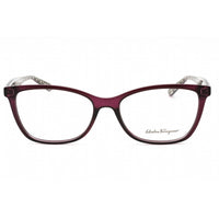 Salvatore Ferragamo Women's Eyeglasses - Crystal Purple Plastic Cat Eye | SF2866 513 ,