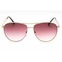Guess Factory Women's Sunglasses - Shiny Rose Gold Metal Aviator Frame | GF6157 28T ,