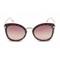 Tom Ford Women's Sunglasses - Vintage Pink Havana Metal Butterfly Frame | FT0657 55Z ,