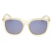 Calvin Klein Jeans Unisex Sunglasses - Matte Crystal Cat Eye Frame | CKJ810SAF 0000 00 ,