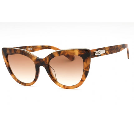 Longchamp Women's Sunglasses - Vintage Havana Plastic Cat Eye Shape Frame | LO686S 221 ,