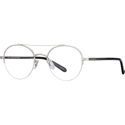 Garrett Leight Unisex Eyeglasses - Brushed Silver-Grey Crystal | MANCHESTER BS-GCR ,