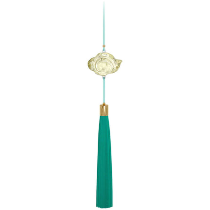 Swarovski Ornament - Among Blue Mountains Yellow Crystal Cloud with Tassel | 5597120 ,