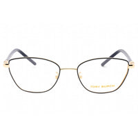 Tory Burch Women's Eyeglasses - Shiny Gold/Navy Metal Cat Eye Frame | 0TY1074 3311 ,