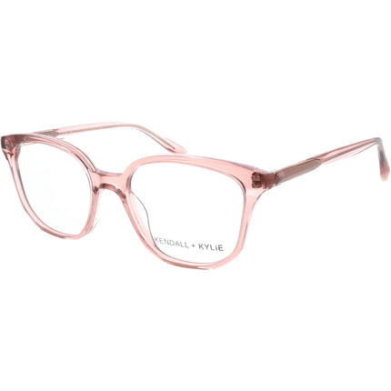 Kendall + Kylie Women's Eyeglasses - Blush Plastic Frame Demo Lens | KKO100 ZOEY 651 ,
