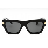 Versace Men's Sunglasses - Black/Gold Plastic Square Full Rim Frame | 0VE4464 GB1/87 ,