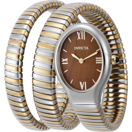 Invicta Women's Wrap Watch - Mayamar Quartz Brown Dial Two Tone Steel Bracelet | 44980 ,