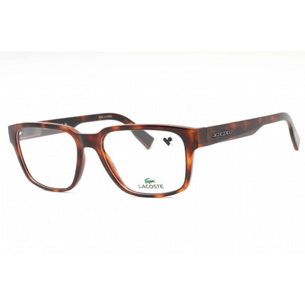Lacoste Men's Eyeglasses - Havana Plastic Rectangular Shape Full Rim Frame | L2927 214 ,