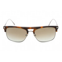 Tom Ford Unisex Sunglasses - Blonde Havana Plastic Pilot Full Rim Frame | FT0830 53Q ,