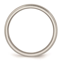 Stainless Steel Grooved and Beaded 4mm Polished Band | SR97 ,