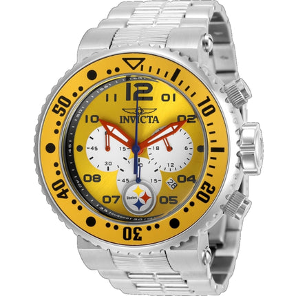 Invicta Men's Watch - NFL Pittsburgh Steelers Chrono Yellow and White Dial | 30281 ,