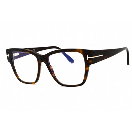 Tom Ford Women's Eyeglasses - Dark Havana Acetate Cat Eye Frame | FT5745-B 052 ,