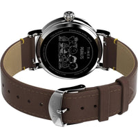 Timex Men's Watch - Standard Peanuts Tan Dial Leather Strap Quartz | TW2V60100VQ ,