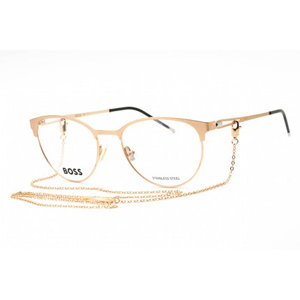 Hugo Boss Women's Eyeglasses - Gold Palladium Metal Oval Frame | BOSS 1460 0I20 00 ,
