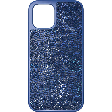 Swarovski Smartphone Case - Glam Rock iPhone 12 Pro Max Crystals Blue | 5616362 ,