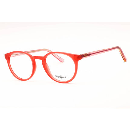 Pepe Jeans Women's Eyeglasses - Pink Plastic Round Shape Full Rim Frame | PJ3428 C5 ,