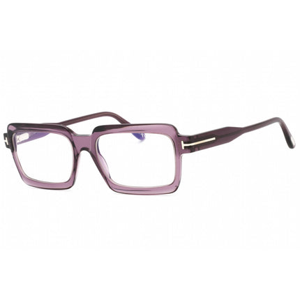 Tom Ford Women's Eyeglasses - Shiny Violet Plastic Rectangular Frame | FT5711-B 081 ,