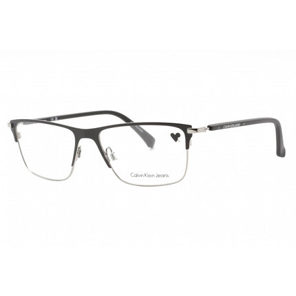 Calvin Klein Jeans Men's Eyeglasses - Satin Black Rectangular Frame | CKJ21400 001 ,